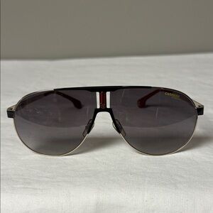 Carrera 1005/S Aviator Shield Sunglasses Black/Silver